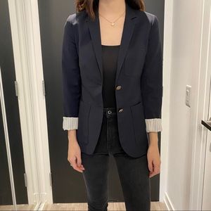 Aritzia Talula Navy Blue Blazer Size 0